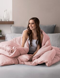 Foto 3 | Foto 3 | Edredón Acolchado Hipoalergénico Tamaño King Rosa Bluelander