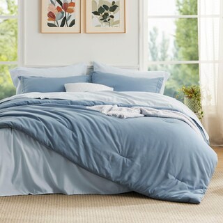 Foto 1 | Foto 1 | Juego de Edredón Bedsure King Azul Grisáceo 7 Piezas - Venta Internacional