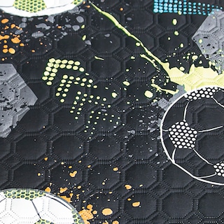 Foto 4 | Foto 4 | Edredón Ligero con Fundas Matrimonial Negro Dos Vistas Balones