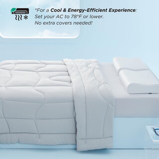 Foto 6 | Foto 6 | Edredón Refrescante Bedsure Twin Gentlesoft Gris - Venta Internacional