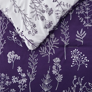 Foto 6 | Foto 6 | Juego de Edredón Bedsure Queen Morado Floral Reversible - Venta Internacional