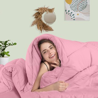 Foto 6 | Foto 6 | Edredón Con Relleno De Edredón Utopia, Tamaño Doble, Color Rosa - Venta Internacional.