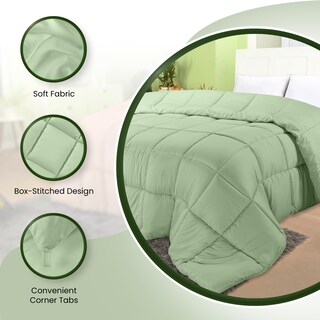 Foto 6 | Foto 6 | Ropa De Cama Edreforter Utopia, Tamaño King, Para Todas Las Estaciones, Color Verde Salvia - Venta Internacional.