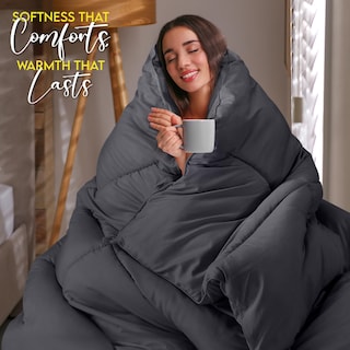 Foto 4 | Foto 4 | Edredón Con Relleno De Edredón Utopia, Tamaño Queen, Color Gris - Venta Internacional.