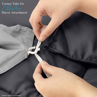 Foto 5 | Foto 5 | Edredón Con Relleno De Edredón Utopia, Tamaño Queen, Color Gris - Venta Internacional.