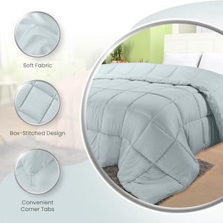 Foto 6 | Foto 6 | Ropa De Cama Edreforter Utopia, Tamaño Doble, Para Todas Las Estaciones, Gris Claro - Venta Internacional.