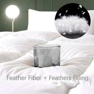 Foto 4 | Foto 4 | Edredón Whatsbedding Feather Down Fiber King, 90 X 106 Pulgadas - Venta Internacional.