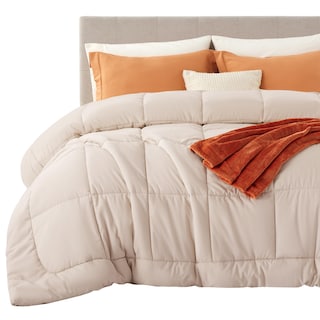 Foto 1 | Foto 1 | Edredón Con Relleno De Edredón Acolchado Para Todas Las Estaciones, Tamaño King Beige - Venta Internacional.
