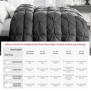 Foto 3 | Foto 3 | Edredón Extragrande Hombys, Tamaño King, Pluma O Plumón, 300 X 250 Cm, Color Gris - Venta Internacional.