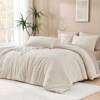 Foto 1 | Foto 1 | Edredón Queen Size con Fundas de Almohada Andency Beige 3 Piezas - Venta Internacional
