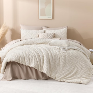Foto 2 | Foto 2 | Edredón Queen Size con Fundas de Almohada Andency Beige 3 Piezas - Venta Internacional