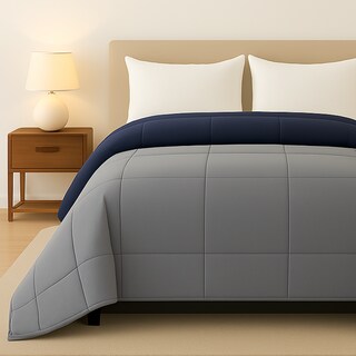 Foto 1 | Foto 1 | Edredón Acolchado Matrimonial Capitonado Color Marino Gris