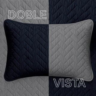 Foto 4 | Foto 4 | Edredón Ligero Con Fundas Tesso Home Pinsonic King Size Color Marino Doble Vista