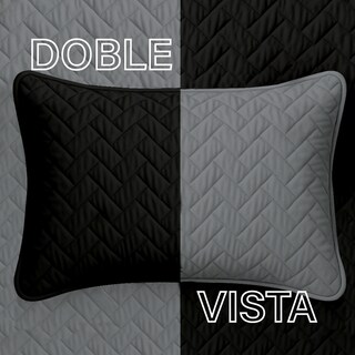 Foto 5 | Foto 5 | Edredón Ligero Con Fundas Tesso Home Pinsonic Matrimonial Color Negro Doble Vista