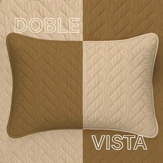 Foto 5 | Foto 5 | Edredón Ligero Con Fundas Tesso Home Pinsonic Individual Color Arena Doble Vista