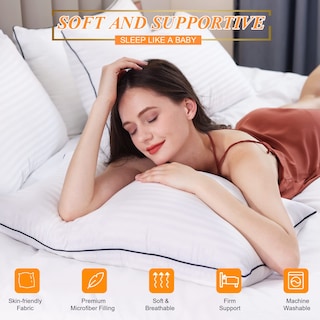Foto 3 | Foto 3 | Almohadas Semzsom, Cama Para Dormir Tamaño King, Juego De 2 - Venta Internacional.