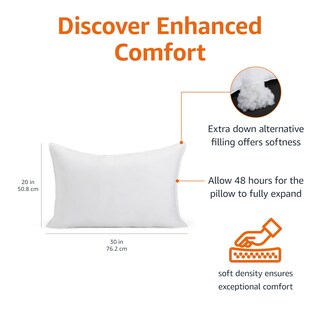 Foto 2 | Foto 2 | Almohadas Amazon Basics Down Alternative Soft Queen 2 Piezas - Venta Internacional