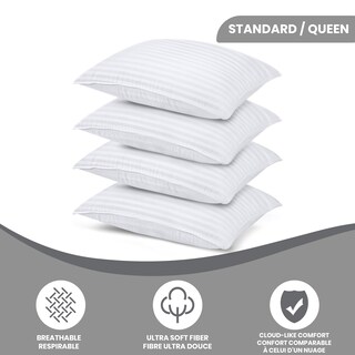 Foto 2 | Foto 2 | Almohadas Utopia Bedding Blancas de 4 Piezas-Venta Internacional
