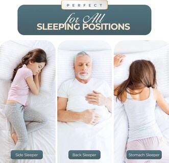 Foto 3 | Foto 3 | Almohadas Utopia Bedding Blancas de 4 Piezas-Venta Internacional