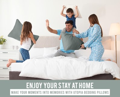 Foto 7 | Foto 7 | Almohadas de Cama Pillows Utopia Gris 2 Piezas - Venta Internacional