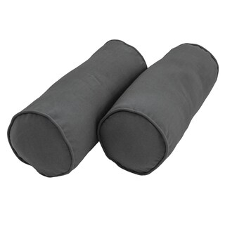 Foto 1 | Foto 1 | Bolster Pillows Blazing Needles, Sarga Con Cordones, Acero Gris 2 piezas - Venta Internacional.