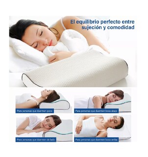 Foto 2 | Foto 2 | Almohadas BELUG Foam Cómodo Memory Ergonómica Proteger Cuello 2 Piezas