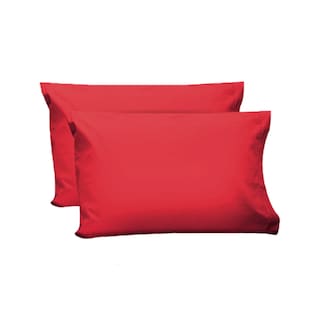 Foto 1 | Foto 1 | Par De Fundas De Almohada Rebeca Algodón Percal 200 Rojo Estándar