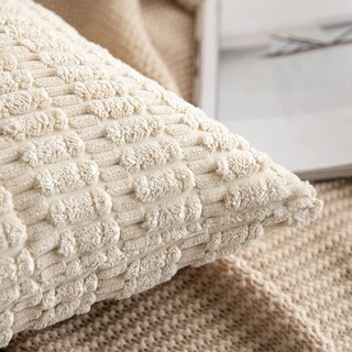 Foto 2 | Foto 2 | Fundas De Cojín Miulee De Pana, 45 X 45 Cm, Paquete De 2 Unidades, Color Crema - Venta Internacional.