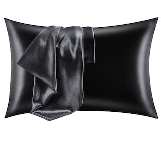 Foto 1 | Foto 1 | Funda De Almohada Cozylux De Satén De Seda Para Cabello/piel Queen 2, Color Negro - Venta Internacional.