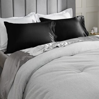 Foto 4 | Foto 4 | Funda De Almohada Cozylux De Satén De Seda Para Cabello/piel Queen 2, Color Negro - Venta Internacional.