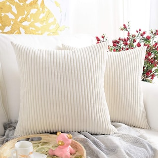 Foto 1 | Foto 1 | Funda De Almohada Mernette Decorativa De Pana, 45 X 45 Cm (paquete De 2) - Venta Internacional.