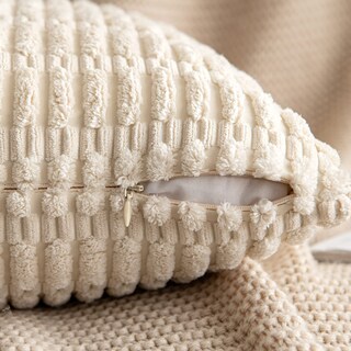 Foto 3 | Foto 3 | Funda De Cojín Miulee De Pana, 45 X 45 Cm, Paquete De 2 Unidades, Color Crema W - Venta Internacional.