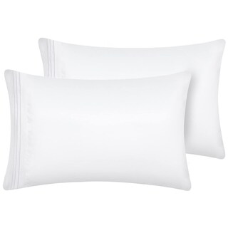 Foto 1 | Foto 1 | Fundas De Almohada Cozylux Serie 1800 De Microfibra Queen White 2 Pa - Venta Internacional.