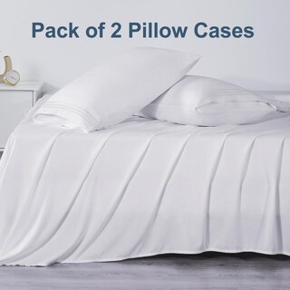 Foto 2 | Foto 2 | Fundas De Almohada Cozylux Serie 1800 De Microfibra Queen White 2 Pa - Venta Internacional.