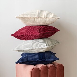 Foto 7 | Foto 7 | Fundas De Almohada Miulee De Pana Supersuaves, Bohemio A Rayas, 45 X 45 Cm - Venta Internacional.