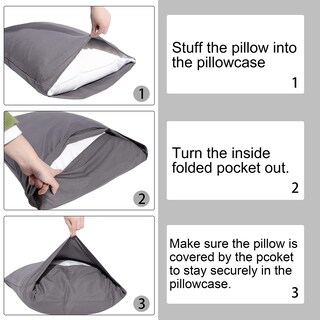 Foto 7 | Foto 7 | Fundas de Almohada Ntbay Satin Standard Paquete De 2 Unidades 20 X 26 Pulgadas Rojas - Venta Internacional
