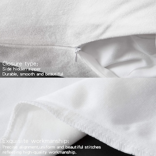Foto 4 | Foto 4 | Fundas de Almohada Ntbay Velvet 2 Unidades 50 X 50 Cm Color Blanco Para Sofá - Venta Internacional