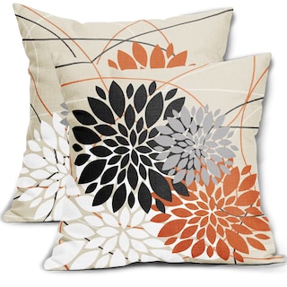 Foto 1 | Foto 1 | Fundas de Almohada Sweetshow para Decoración de Halloween 45 x 45 cm Negro y Naranja