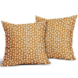 Foto 2 | Foto 2 | Fundas de Almohada Sweetshow con Lunares Amarillo Mostaza y Crema de 40 cm Juego de 2 - Venta Internacional
