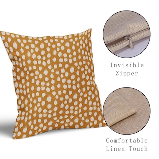 Foto 4 | Foto 4 | Fundas de Almohada Sweetshow con Lunares Amarillo Mostaza y Crema de 40 cm Juego de 2 - Venta Internacional