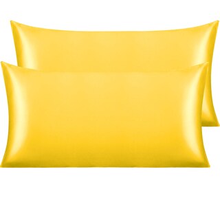 Foto 1 | Foto 1 | Fundas de Almohada NTBAY Satin King Size 20 x 36 Pulgadas Amarillas Paquete de 2 - Venta Internacional