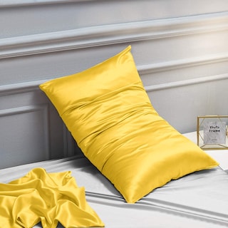 Foto 5 | Foto 5 | Fundas de Almohada NTBAY Satin King Size 20 x 36 Pulgadas Amarillas Paquete de 2 - Venta Internacional