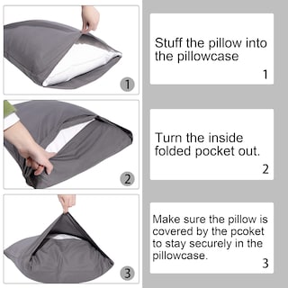 Foto 7 | Foto 7 | Fundas de Almohada NTBAY Satin King Size 20 x 36 Pulgadas Amarillas Paquete de 2 - Venta Internacional