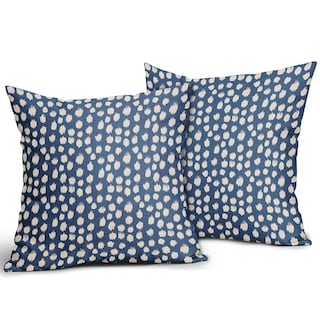 Foto 2 | Foto 2 | Fundas de Almohada Sweetshow con Lunares Azules 2 Piezas- Venta Internacional