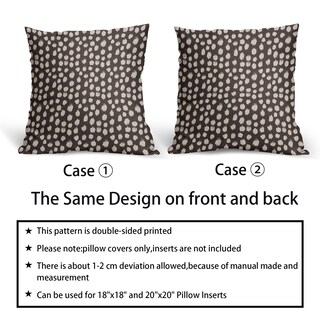 Foto 6 | Foto 6 | Fundas de Almohada Sweetshow con Lunares color Marrón Oscuro 40 X 40 cm - Venta Internacional