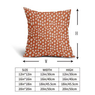 Foto 5 | Foto 5 | Fundas de Almohada Sweetshow con Lunares Anaranjados y Crema 45 x 45 cm Juego de 2 - Venta Internacional