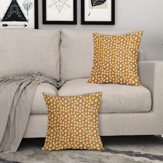 Foto 3 | Foto 3 | Fundas ce Almohada Sweetshow con Lunares color Amarillo Mostaza 45 X 45 Cm - Venta Internacional