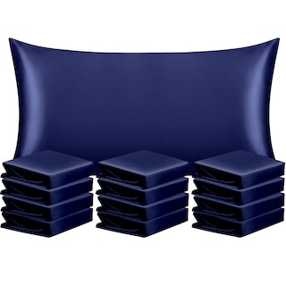 Foto 1 | Foto 1 | Fundas de Almohada de Satén NTBAY King Azul Marino Paquete de 12 - Venta Internacional