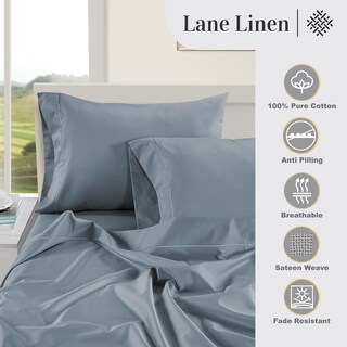 Foto 5 | Foto 5 | Fundas De Almohada Lane Linen Tamaño Queen, 100% Algodón Egipcio, X2 - Venta Internacional.