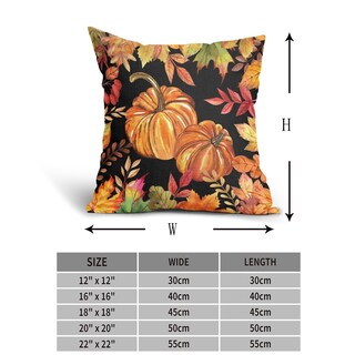 Foto 4 | Foto 4 | Fundas De Almohada Sportt Fall Pumkins, 50 X 50 Cm, Algodón Y Lino, 2 Unidades - Venta Internacional.
